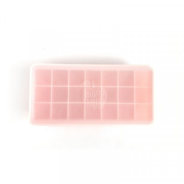 Silicone ice cube tray with lid