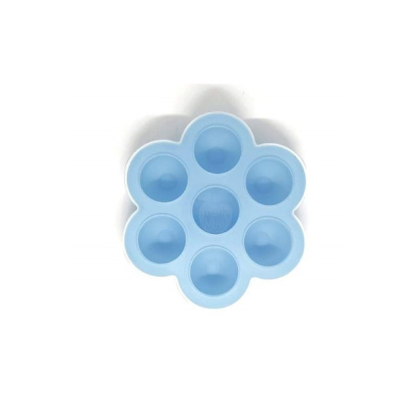 Silicone puree holder with lid BPA free Blue