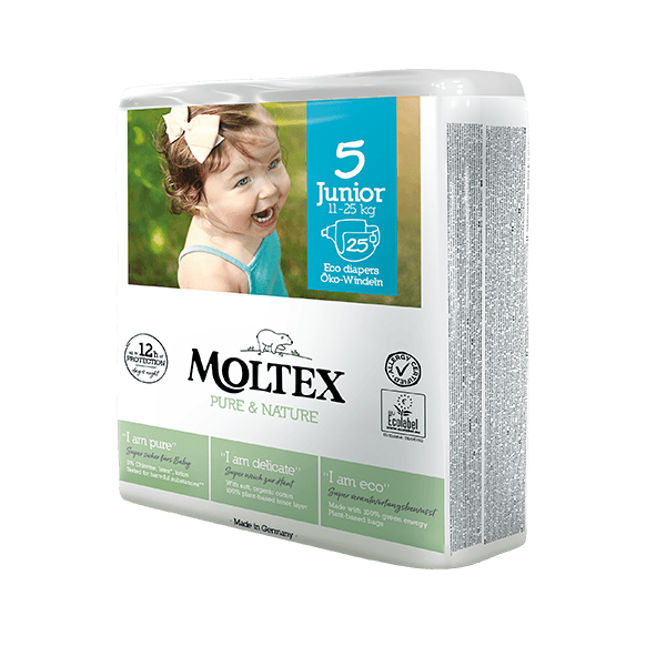 Moltex pure and nature Diapers Junior 11-25 kg 25pcs