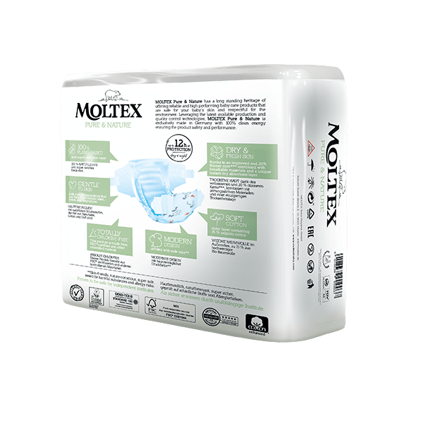 Moltex pure and nature Diapers Midi 4-9 kg 38pcs