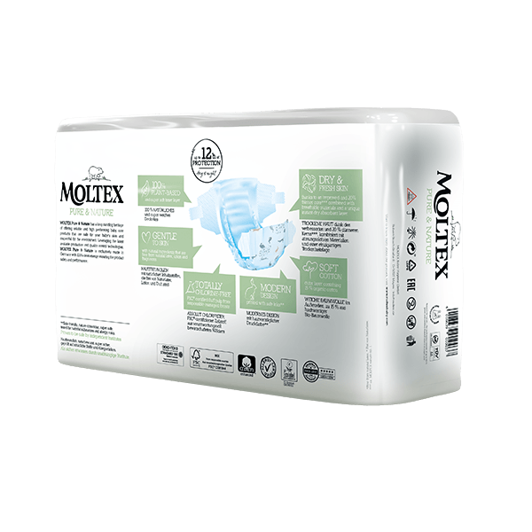 Moltex pure and nature Diapers Mini 3-6 kg 38pcs