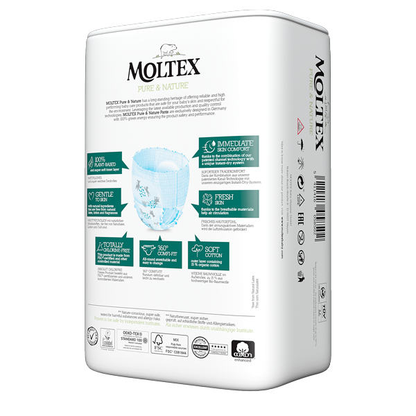 Moltex pure and nature diaper pants Junior 11-25kg