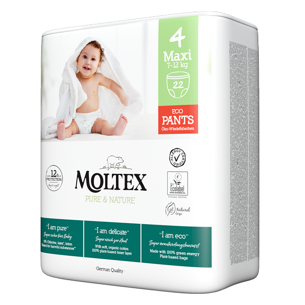 Moltex pure and nature diaper pants Maxi 7-12kg