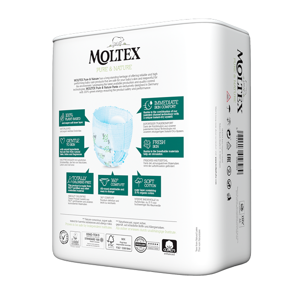 Moltex pure and nature diaper pants Maxi 7-12kg