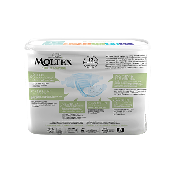 Moltex pure and nature Diapers Newborn 2-4 kg 22pcs