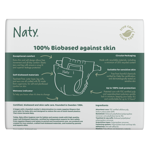 Naty Pelenka BioEmbrace 1-es méret (2-5kg), 25 db
