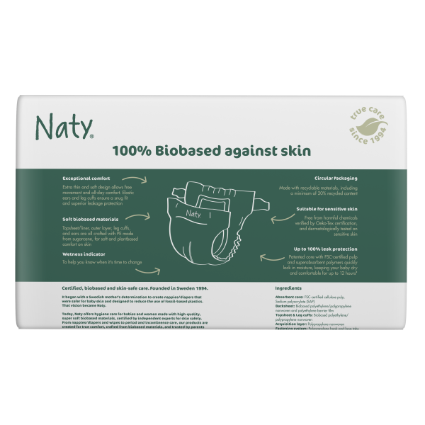 Naty pelenka BioEmbrace 2-es méret (3-6 kg), 33 db