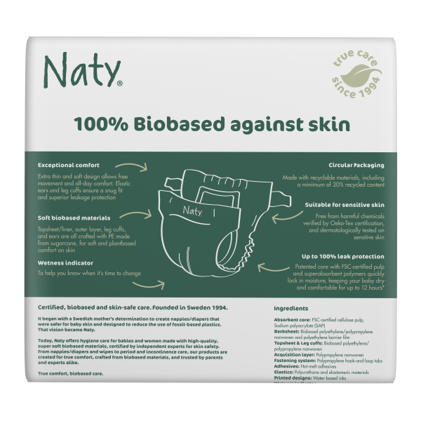 Naty pelenka BioEmbrace 4-es méret (7-18 kg), 26 db