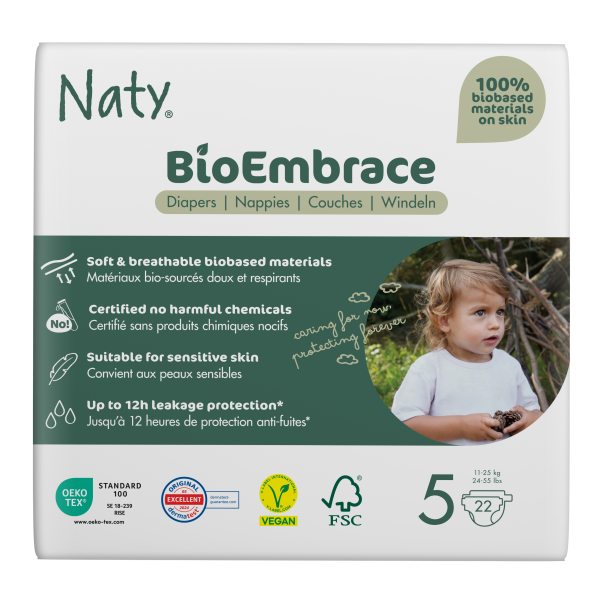 Naty pelenka BioEmbrace 5-ös méret (11-25 kg), 2...