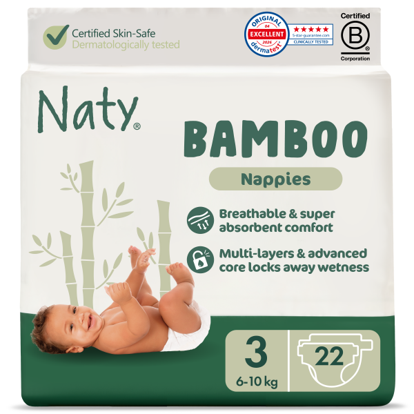 Naty bamboo pelenka 3-as, 6-10 kg, 22 db