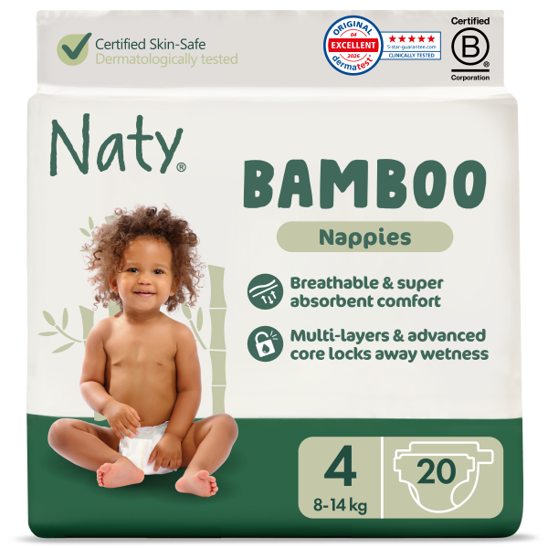 Naty bamboo pelenka 4-es, 8-14 kg, 20 db