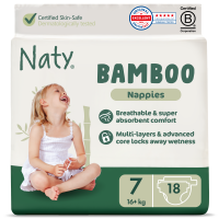Naty bamboo pelenka 7-es, 16 plusz kg, 18 db
