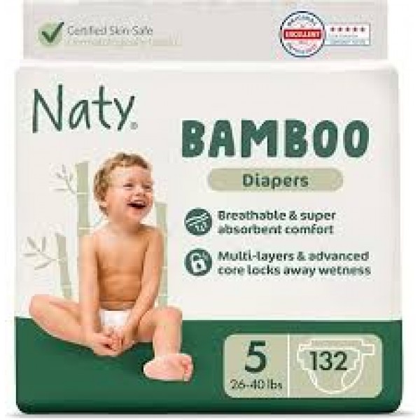 Naty bamboo pelenka 5-ös, 12-18 kg, 22 db