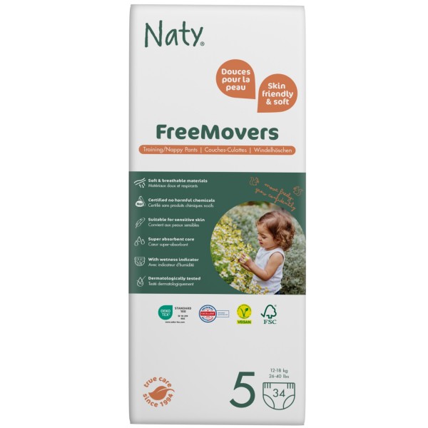 Naty FreeMovers bugyipelenka 5-ös méret, 12-18 k...