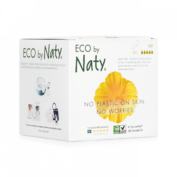 Naty Eco Thin Pads Night