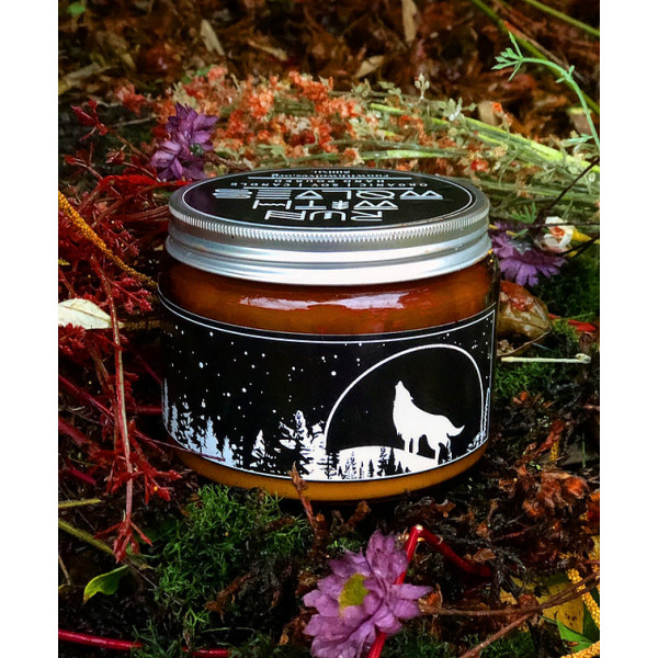 Natural soy wax candle Amber Forest 500 ml