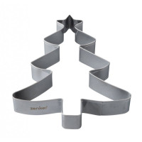 Cookie cutter in the shape of a Christmas tree, la...