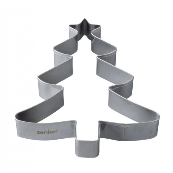 Cookie cutter in the shape of a Christmas tree, large size