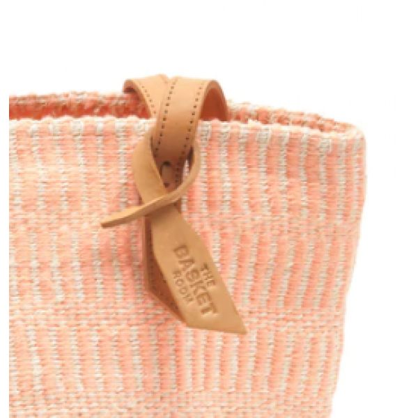 Wicker shopping bag made of natural material - rosa