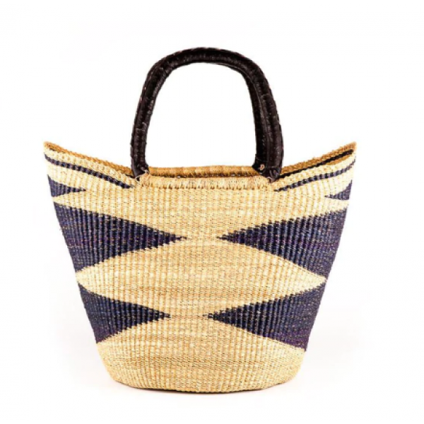 Wicker shopping basket made of natural material - ...