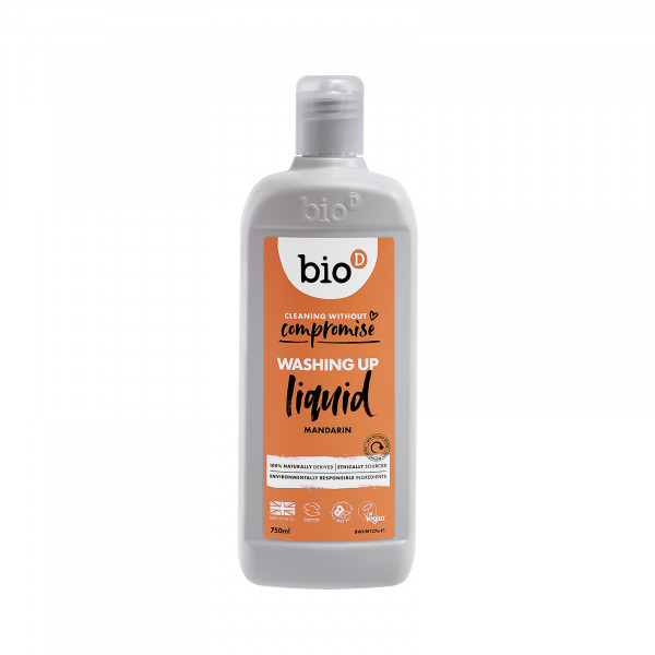Bio-D washing up liquid, mandarin, 0,75l