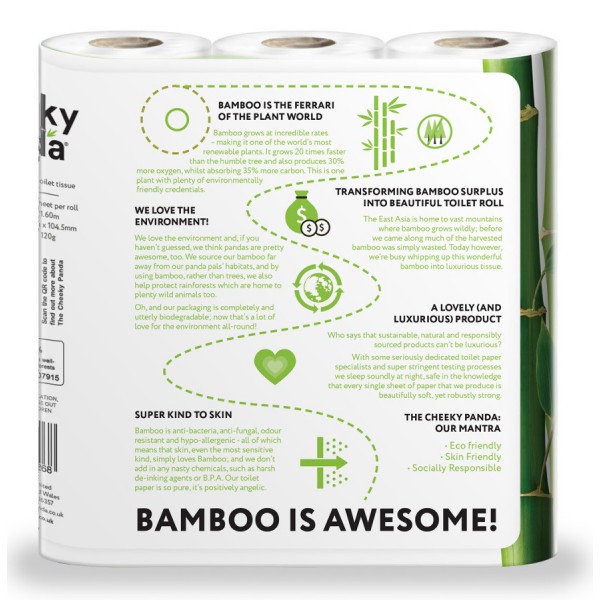 Bambusz wc papír 9 tekercs (3 rétegű, 200 lap per tekercs)