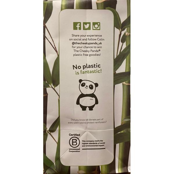 Bamboo Kitchen Towel Rolls (2 rolls, 2ply, 200 sheet per roll) in paper packaging