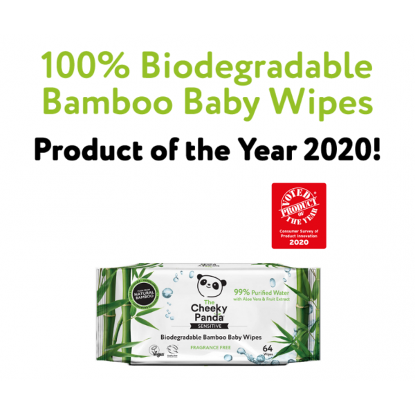 Biodegradable Bamboo 64 Baby Wipes