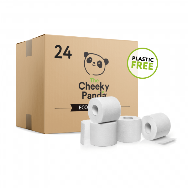 Plastic free toilet Paper 24 rolls (3ply, 200 sheets per roll) NEW