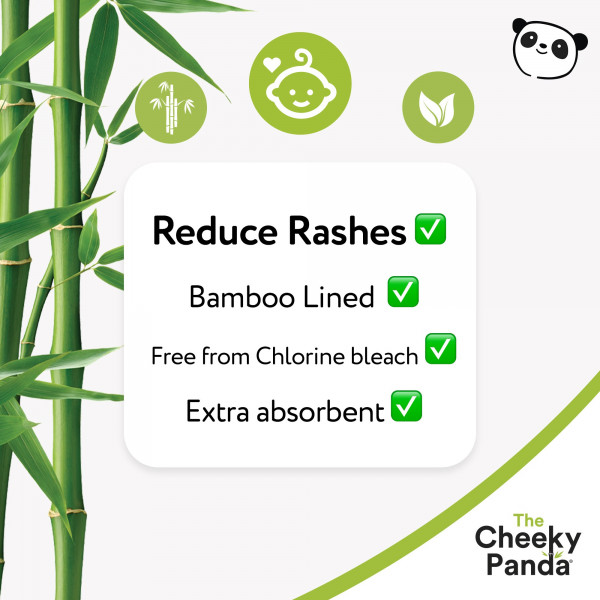 Eco Friendly Bamboo Baby Nappies size 4, 9-14kg (38pcs)