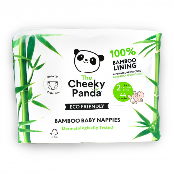 Eco Friendly Bamboo Baby Nappies size 2, 3-8kg (44...