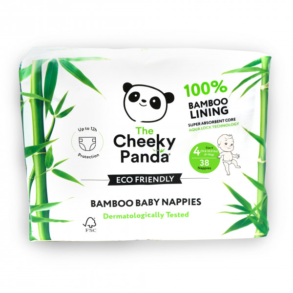 Eco Friendly Bamboo Baby Nappies size 4, 9-14kg (3...