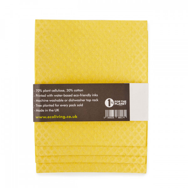 Compostable UK Sponge Cleaning Cloths 4 Pack