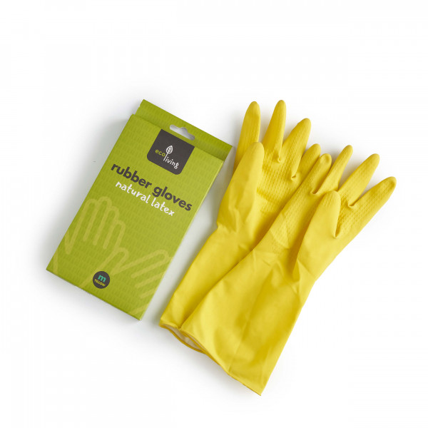 Natural Latex Rubber Gloves size M