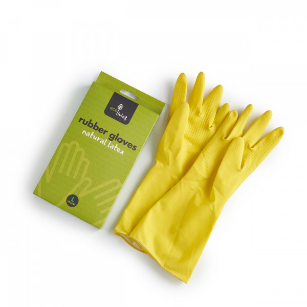Natural Latex Rubber Gloves size L