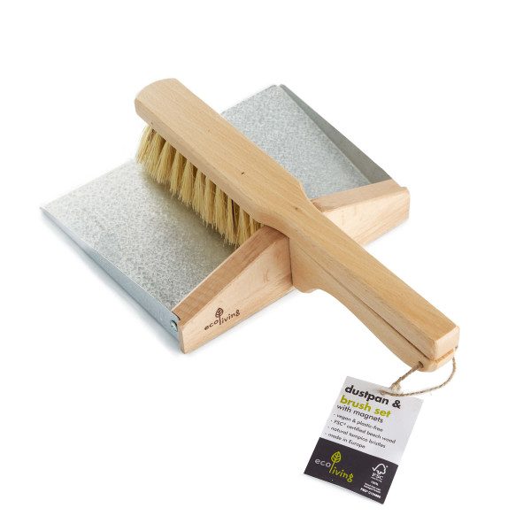 Dustpan and Brush Set with Magnets (100% FSC)