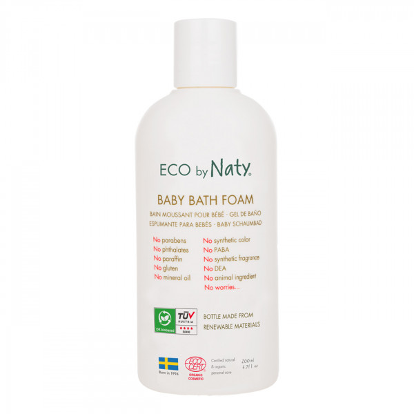 Naty Baby Bath Foam with organic aloe, 200 ml