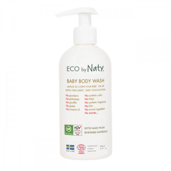 Eco by Naty Baby Body Wash with organic aloe  200ml