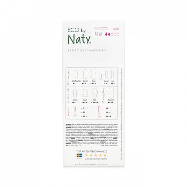 Naty organic cotton normal tampon with applicator