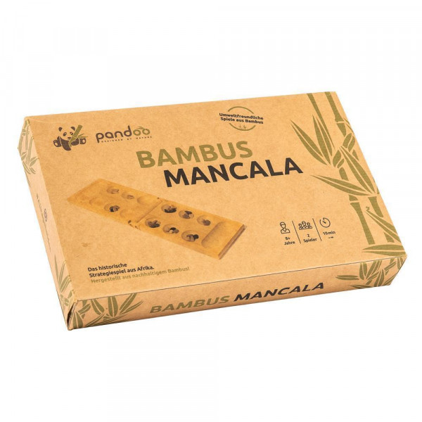 Mancala logikai játék bambuszból
