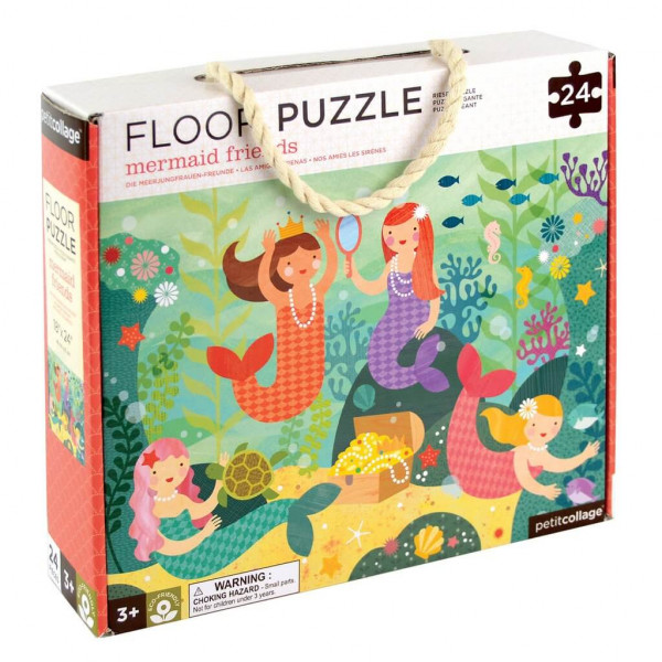 Nagy méretű padló puzzle, 24 darabos, hableány...
