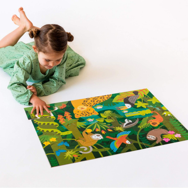 Wild rainforest floor puzzle, 24 pcs