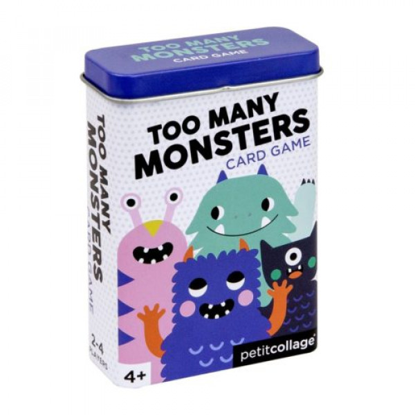 Petit Collage organic card game in metal box Monsters