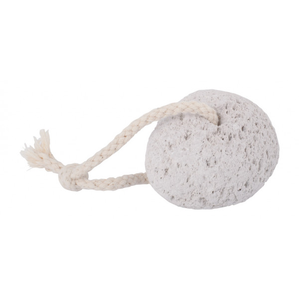 Pumice stone with cotton strap