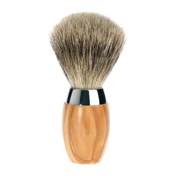 Olive wood shaving brush