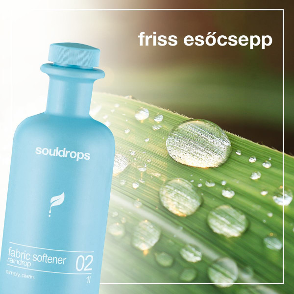 Ecofriendly fabric softener raindrop 1l