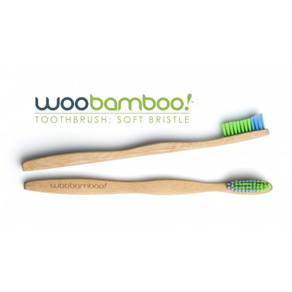 Woobamboo bamboo toothbrush adult soft in paper box 1 pc